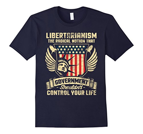 Men's Anti Government Pro America Libertarian T Shirt XL Navy - Third ...